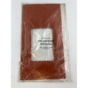 Bell Systems 191C-124 Rust Telephone Backboard Wall Plate